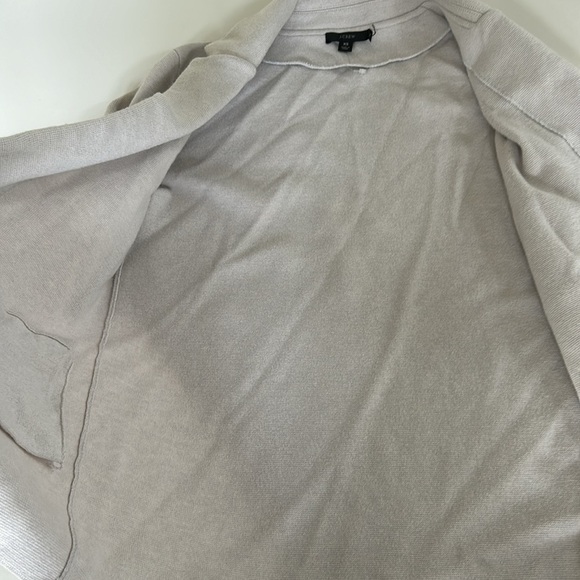 J. Crew Light Grey Cecile Relaxed Cardigan Sweater Blazer size Xsmall - Picture 12 of 14